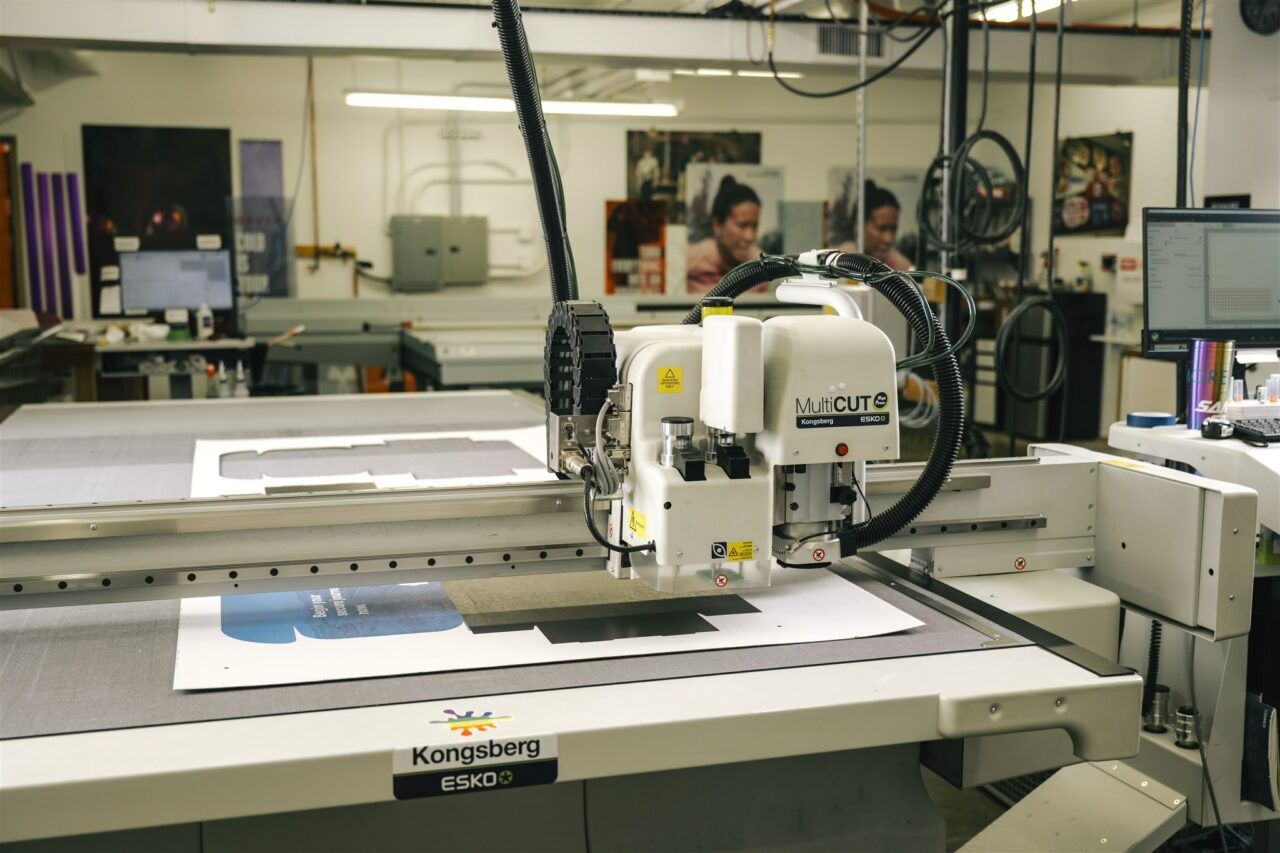 Morel's laser cutting table, perfect for packaging projects