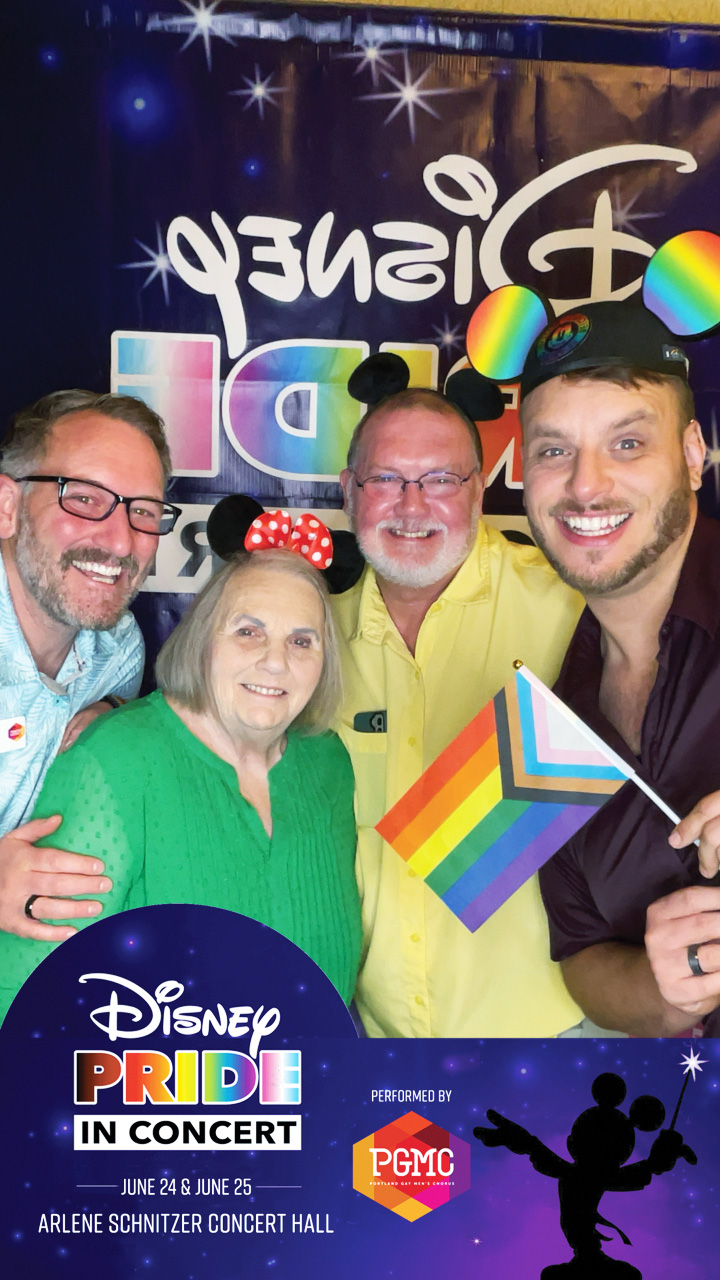 The Morel Ink team attends Disney Pride in Concert, in support of the Portland Gay Men's Chorus
